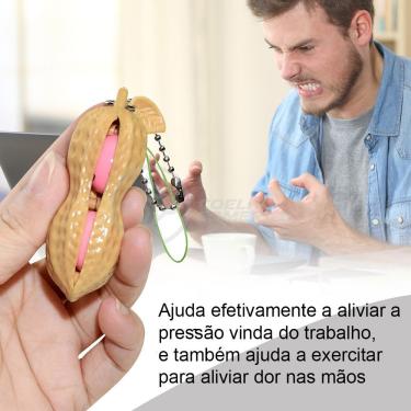 Imagem de Chaveiro Amendoim Fidget Toy Brinquedo Anti Stress De Apertar Do Tiktok Silicone Sensorial Relaxa