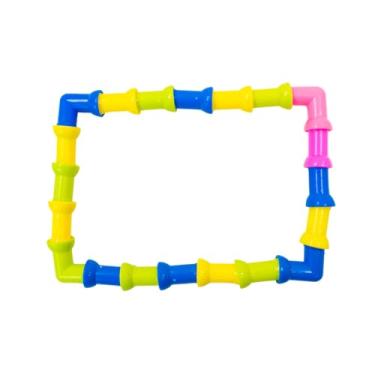Imagem de Kit de Tubos de Montar Infantil, Peças Coloridas para Encaixar, Brinquedo Educativo Interativo