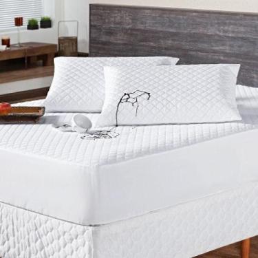 Imagem de Protetor de colchão com elástico IMPERMEÁVEL matelado queen - SAFIRA E