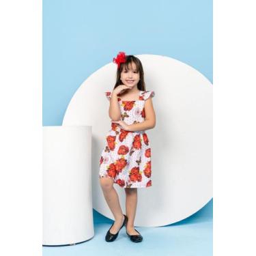Imagem de Vestido infantil tecido crepe - Tysastore , Estampa, p m g