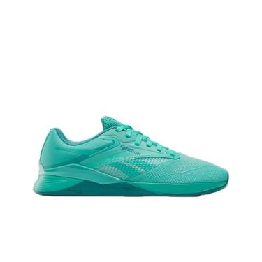 Imagem de Reebok Tênis feminino Nano X4, Verde desencadeado/azul-petróleo, 36