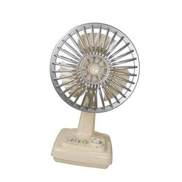 Imagem de Generic Ventilador de mesa pequeno, refrigeração de ar, design, ventilador pessoal portátil de 3 velocidades para cozinha, dormitório, carro, quarto, Branco