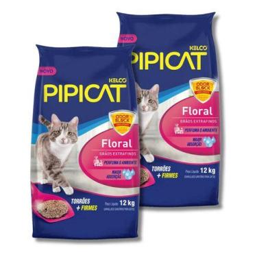Imagem de Kit 2x areia pipicat floral 12kg - KELCO