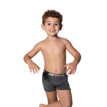Imagem de Cueca boxer infantil - ACTIVE MAN, M, Lisa