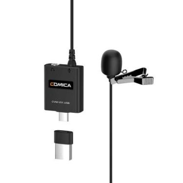 Imagem de Microfone Lapela Comica CVM-V01 Condensador Smartphone USB-C