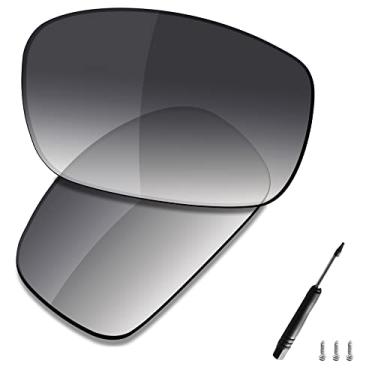 Imagem de SAUCER Lentes de reposição premium e kits de borracha para óculos de sol Oakley X Squared OO6011 High Defense - Cinza Gradiente Tint