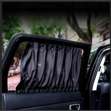 Imagem de Cortina de carro protetor solar isolamento de tela de janela de verão guarda-sol magnético universal para todos os modelos kit de carroceria acessórios de carro (AK-010 50 cm)