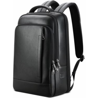 Imagem de Mochila De Couro Genuíno Para Laptop Masculino Casual Impermeável Mochila Masculina