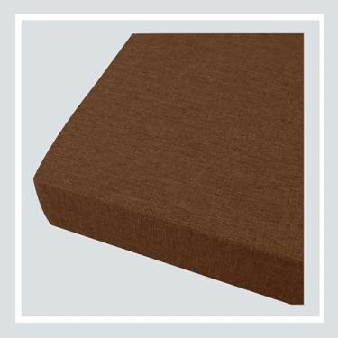 Imagem de Almofada de banco de 1 peça, almofadas impermeáveis para móveis de pátio, almofadas de cadeira de linho originais, almofada de assento antiderrapante para janela saliente, para sofá de varanda de