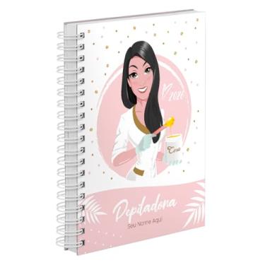 Imagem de Agenda Comercial 2026 Personalizada Capa Dura Depiladora Morena Cores (Rosa)