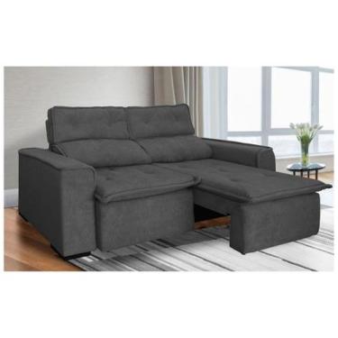 Imagem de Sofá 3 Lugares Retrátil Reclinável Suede Califórnia JW Estofados, Graf