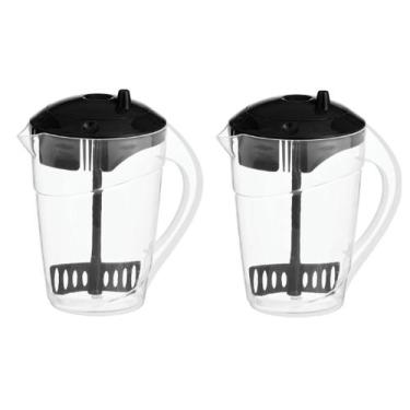 Imagem de Kit 2 Jarra Suco Água Com Misturador Acoplado Suco 2 Litros - Panamby,