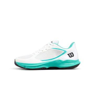 Imagem de WILSON Tênis feminino Hurakn Lite Padel, Branco/Turquesa/Preto, 37