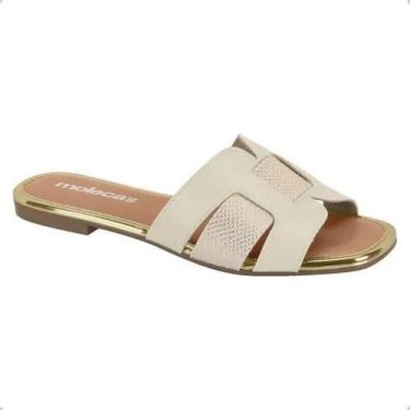 Imagem de Rasteirinha Feminina Moleca Preta Confortável Casual Elegante Leve, Br