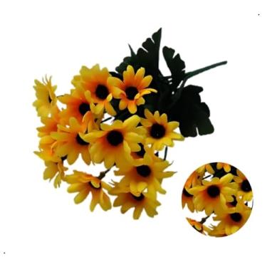 Imagem de Girassol Artificial Buque Decoração Para Arranjos Flores Artificiais