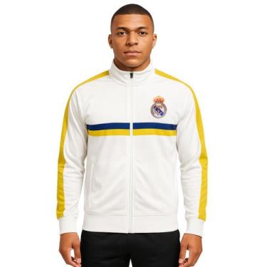 Imagem de Jaqueta Real Madrid Blusa Zíper Helanca Masculina Esporte Balboa, Bran
