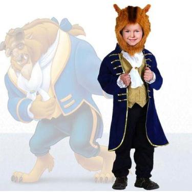 Imagem de Fantasia Infantil Príncipe Bela Fera Blazer Gravata E Touca - Baby Plu