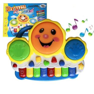Imagem de Piano De Sol Infantil Teclado De Brinquedo Crianças E Bebes - Super Si