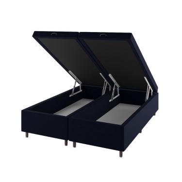 Imagem de Base Box Bau Queen Size Cairo (43x158x198cm) Turkey Azul - Casa Giulia