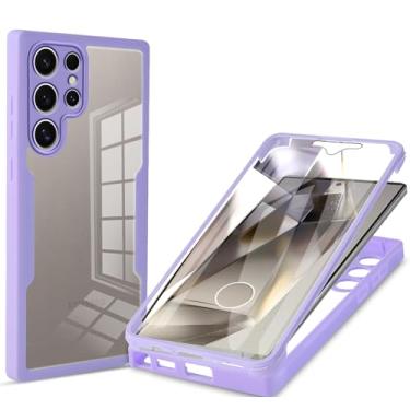 Imagem de MRRSIWEI Capa para Samsung Galaxy S24 Ultra (não para S24), [Protetor de tela embutido] [À prova de choque de grau militar] Capa protetora robusta de corpo inteiro de 360° para Samsung Galaxy S24