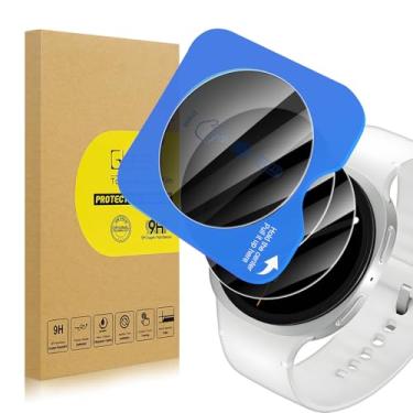 Imagem de Lokyoo Pacote com 3 protetores de tela de privacidade para Samsung Galaxy Watch 8 de 40 mm [vidro temperado antiespião] [kit de alinhamento instalação fácil], protetor de vidro temperado para Galaxy