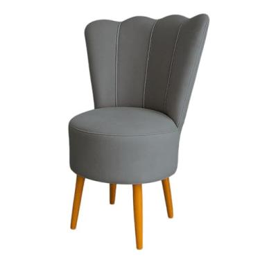 Imagem de Cadeira Pétala Veludo Premium (CINZA ESCURO)