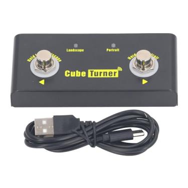 Imagem de Página sem fio Bluetooth Turner Pedal Pedal Recarregable Hands Music Sheet Controller para Performances de banda Atividades ao ar livre Metal Built 10m Range