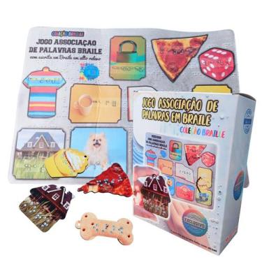 Imagem de Jogo de Associação em Braile com Tabuleiro Tátil Educativo - Coleção T