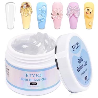 Imagem de Construtor de gel sólido para unhas, 50 g, gel de escultura 3D transparente antiaderente para arte de unhas, extensão de unhas, géis duros para salão de unhas, UV, casa, faça você mesmo