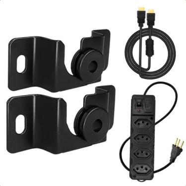 Imagem de Suporte Para Tv Smart Led Qled Lcd 13-70" Fixo Parede + Cabo Hdmi 2m +
