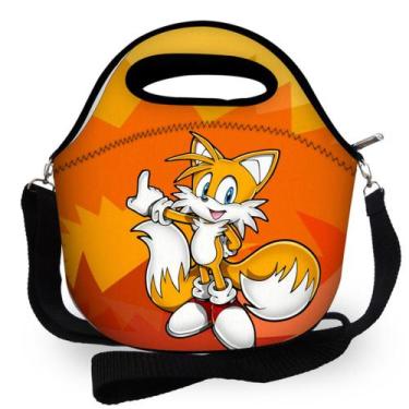 Imagem de Super Bolsa Lancheira Térmica Escolar - Tails Sonic 2 - Criarte