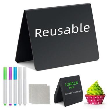 Imagem de Sinais de quadro-negro iwokerfull de 4 x 3 polegadas para comida em bu