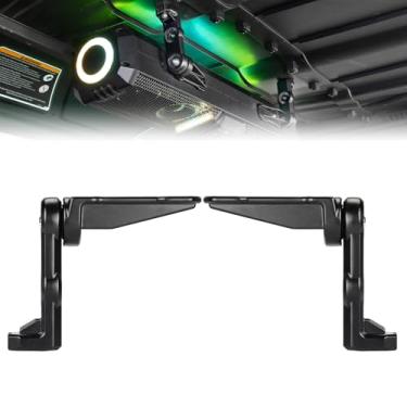 Imagem de KEMIMOTO Suporte Soundbar para ATV UTV Carrinho de Golfe Barco Marítimo, Suporte de Alto-falante de Liga de Alumínio Ajuste para Teto