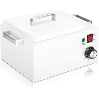 Imagem de Aquecedor de cera profissional de 2,5 kg para remoção de pelos, aquecimento elétrico de cera, com controle de temperatura de 0 a 120 °C, pote de cera grande, parafina, pele facial, equipamento de