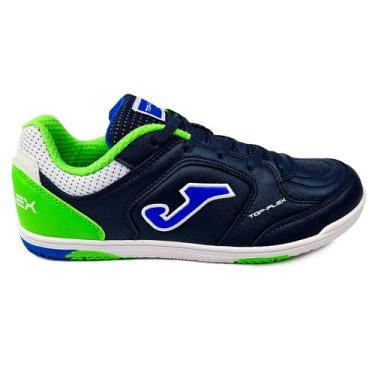 Imagem de Chuteira Futsal Joma Top Flex Jr Original Conforto Macio, Marinho, 33,