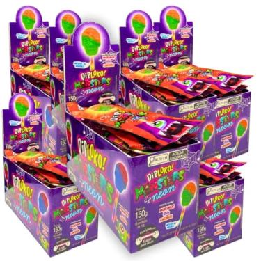 Imagem de Kit 12 CXs Pirulito Diploko Neon Caveira Danilla C/15