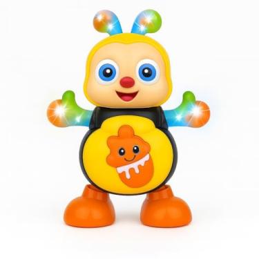 Imagem de Brinquedo Dançante Musical Infantil Com Som E Luzes Brinquedo Interativo Eletrônico Patinho Estímulo para Bebês e Crianças Linha Premium Sapo Ou Abelha (Abelha)