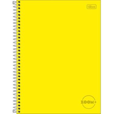 Imagem de Caderno 01X1 Capa Dura Zoom+ 96 Folhas Amarelo PCT.C/04 - Tilibra