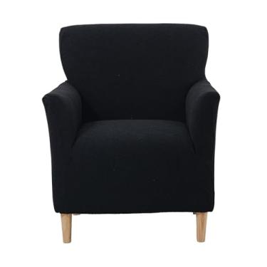 Imagem de CRFATOP 1 capa de cadeira elástica com braços Jacquard Accent capa de cadeira poltrona flor macia banquete capas laváveis para cadeira de sala de estar, escritório, recepção, sofá de leitura, B19