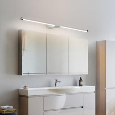 Imagem de GZZBMY Candeeiros de parede LED para casa de banho, candeeiros de parede modernos de metal à prova d 'água, arandelas de parede, luzes de imagem de hotel, cabeceira, interior, iluminação de parede