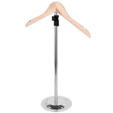 Imagem de Suporte de exibição de camiseta, suporte de roupas fumegante com base estável, suporte de exibição de roupas de metal, suporte de camiseta de ombro de altura ajustável, para feiras e lojas de varejo