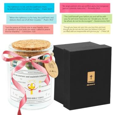 Imagem de Frasco de versículo bíblico, frasco de esperança de oração para emoções e sentimentos, frasco de versos fácil de ler, frasco de esperança encorajador, frasco de escritura, frasco de pedidos de oração