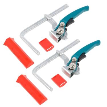 Imagem de UKQRRTC Braçadeira de trilho catraca, grampos de serra de metal, braçadeira de trilho de guia de bloqueio fácil, braçadeira de ranhura em T de liberação rápida, braçadeira de trilho de ajuste de