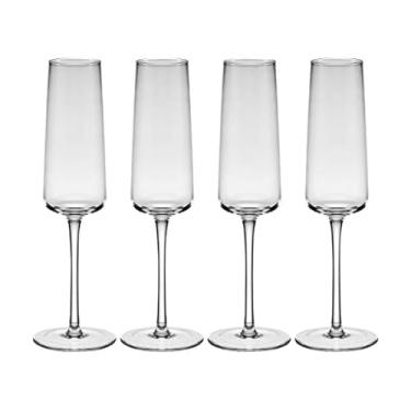 Imagem de Mikasa Conjunto de 4 copos de champanhe de flauta, 227 g, transparente