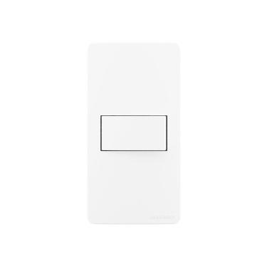 Imagem de Placa Para Condulete Caixa 1" Com Interruptor Simples Margirius Sleek 10a Branca Branco