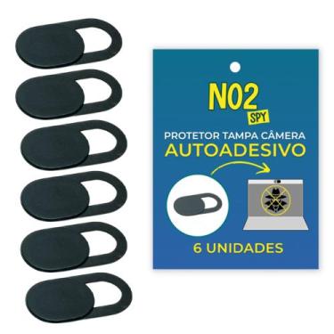 Imagem de Kit 6 Protetores Webcam No2Spy Ultrafinos Compatíveis Notebook Tablet 