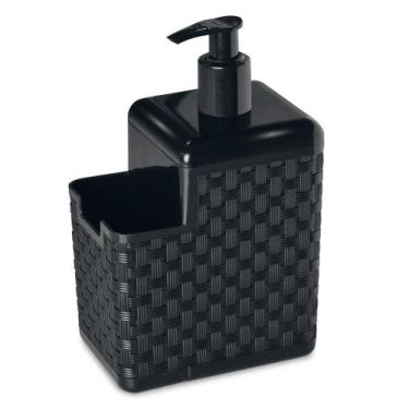 Imagem de Porta Detergente e Esponja com Bico Dosador Preto Arqplast