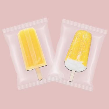 Imagem de Picolé Congelado Pop Ice Pop Sorvete Moldes Transparente Picolé Celofane Sacos de Presente Transparentes para Doces de Grau Alimentar Hot Sealing (200 peças)