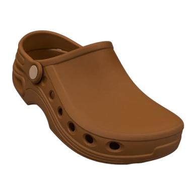 Imagem de Babuche Sapatilha Tênis Meia EPI Hospitalar Enfermagem Cozinha Confortável Impermeável Leve e Macio Cozinha e Hospital (Marrom, BR, Adulto, Faixa Numérico, 36, 37)