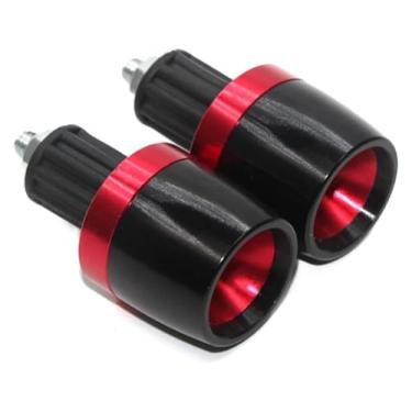 Imagem de Motocicleta CNC 7/20.3 cm 22 mm Punhos de guidão Tampas de extremidade de barra de guidão compatíveis com CB 400 500 750 1300 CB400 CB500 CB500F (sem logotipo vermelho)
